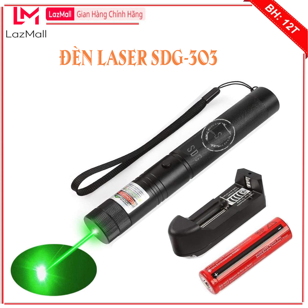 Đèn Pin Chiếu Tia Laser 303, Đèn Laser, Đèn Pin Laser SDGOLD Cầm Tay Chính Hãng, Chiếu Xa 500-1500m,Chiếu Được Nhiều Kiểu Sáng Khác Nhau