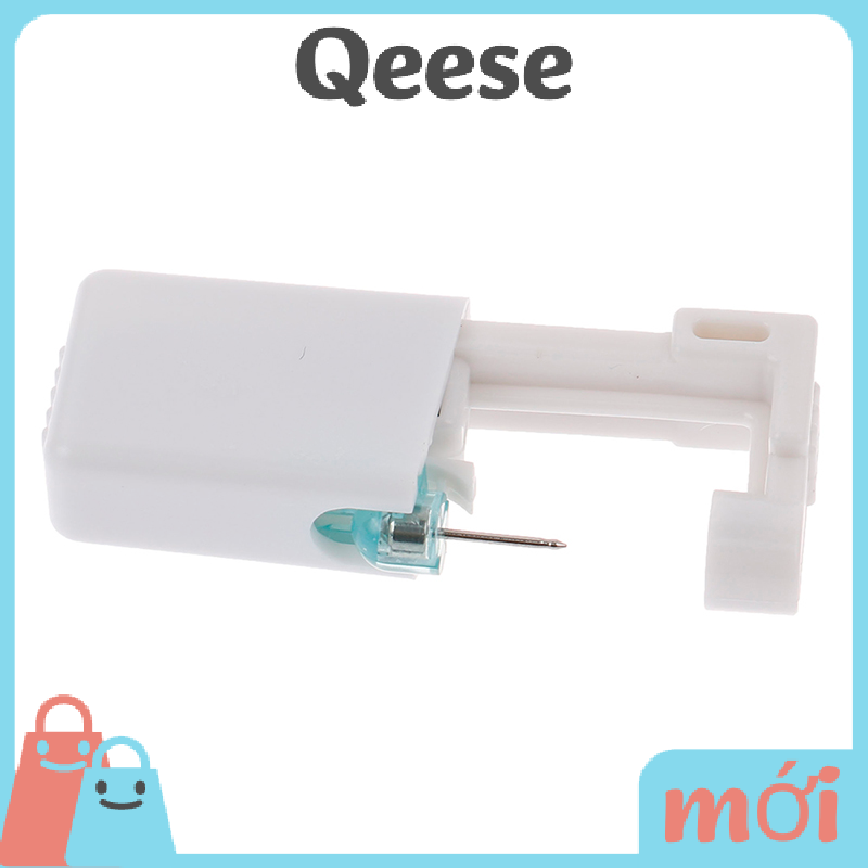 Qeese Súng xỏ lỗ tai Bộ súng tự xỏ lỗ tai dùng một lần với Khuyên tai 4mm