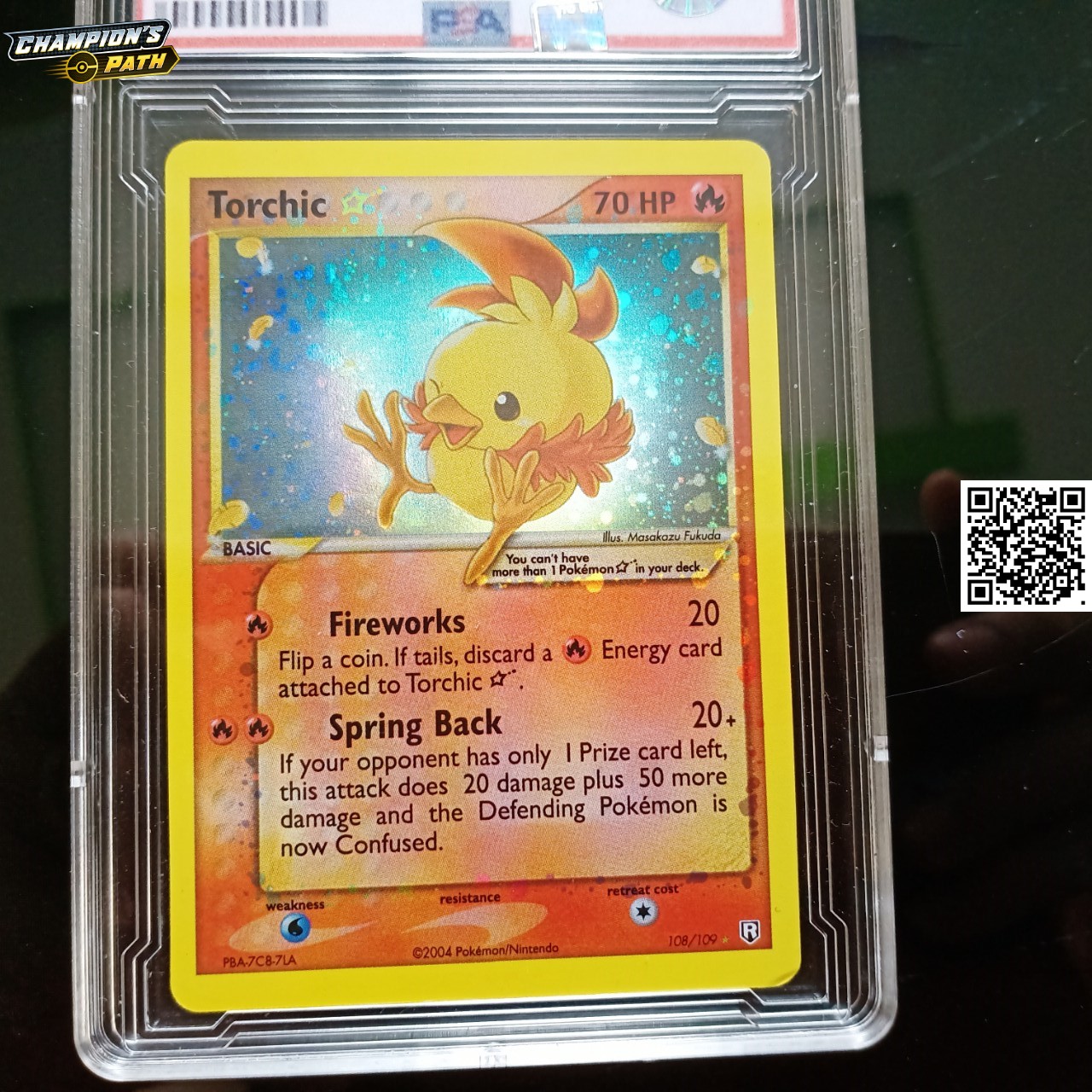 Thẻ pokémon nitendo game 2004 torchic 108 109 gà con 1459 d7