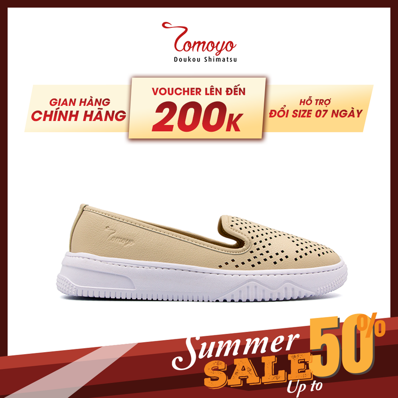 SIÊU SALE 6.6 | Giảm 30% đơn 199k - Giày Sneaker Nữ Tomoyo Da Microfiber "SIÊU NHẸ" TMW20909