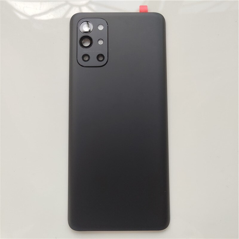 Back battery cover for oneplus 9r 1+ 9r rear glass battery housing door case panel repair for one plus 9r with camera lens