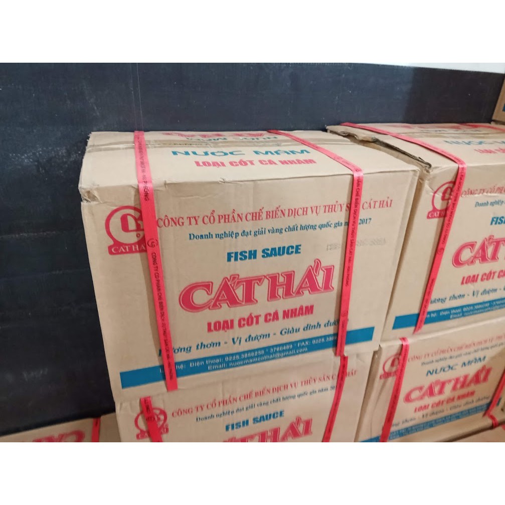 Combo 6 can Nước Mắm Cát Hải Cốt Cá Nhâm 2L