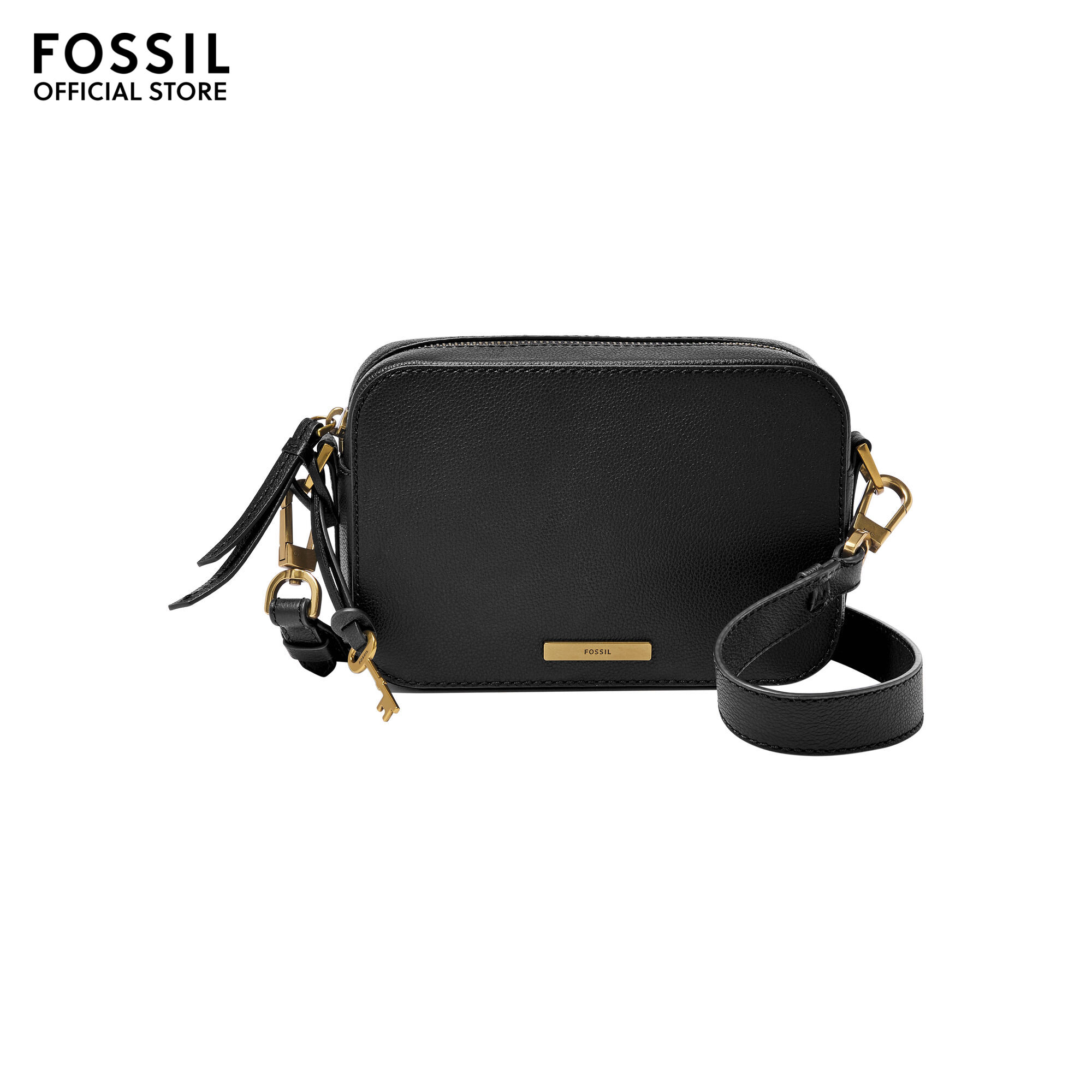 Black fossil crossbody sale