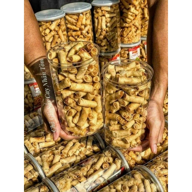 chả giò tôm sấy mini ( túi zip 500g)