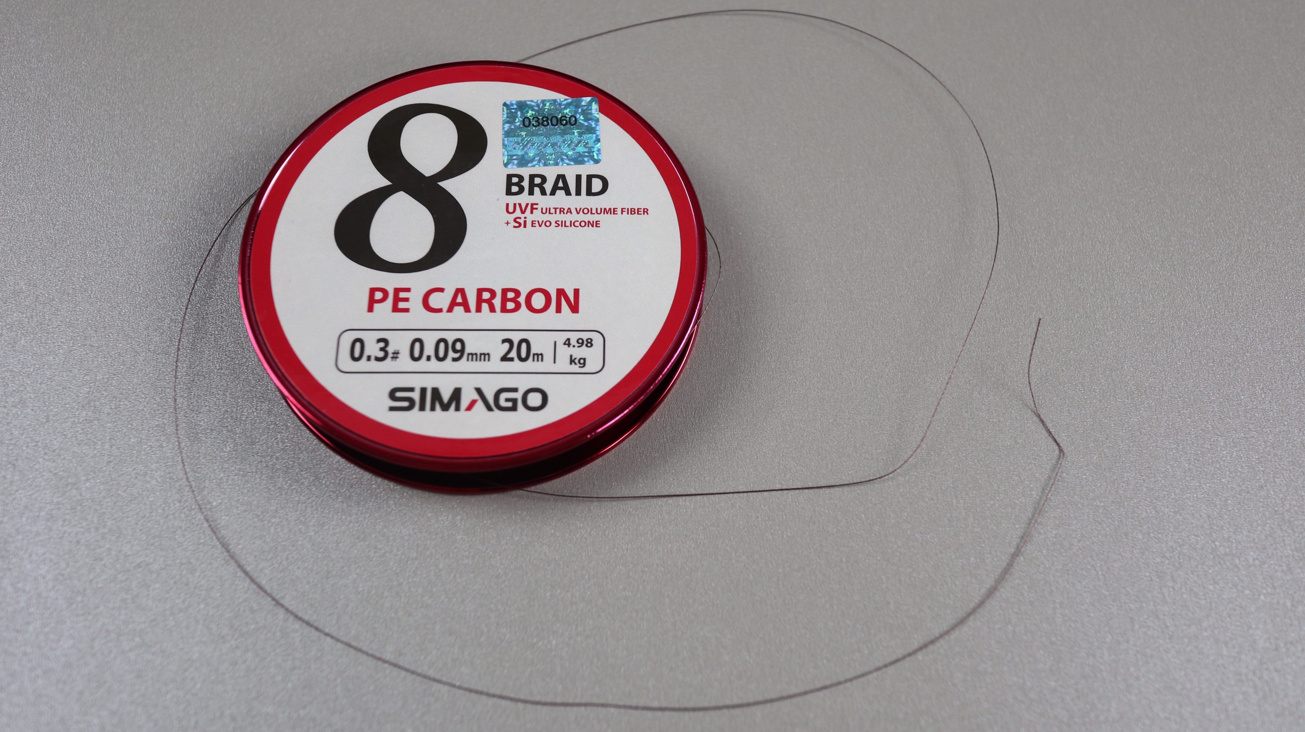 Dù thẻo 20m Simago PE Carbon có lõi