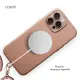 UNIQ Coehl Muse iPhone 16 Pro Max Case / iPhone 16 Pro Case MagClick Charging Premium Leatherette Phone Case. 