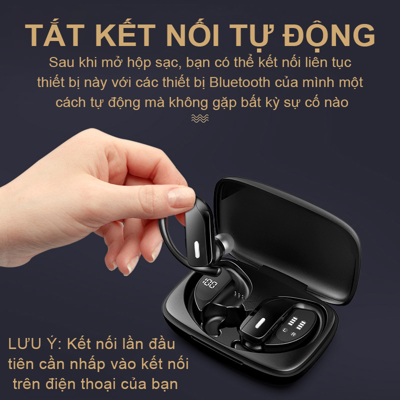 Tai Nghe Treo Tai Newmsnr Tai Nghe Không Dây Chất Lượng Âm Thanh Không Tổn Hao Tai Nghe Bluetooth IPX5 Tai Nghe Chống Nước Tích Hợp Mic Tai Nghe Không Dây Thể Thao Bluetooth5.0