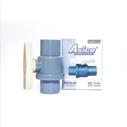 VAN NHỰA/ VAN CẦU PVC PHI 27 MM- ASICO/ HÀNG ĐẸP