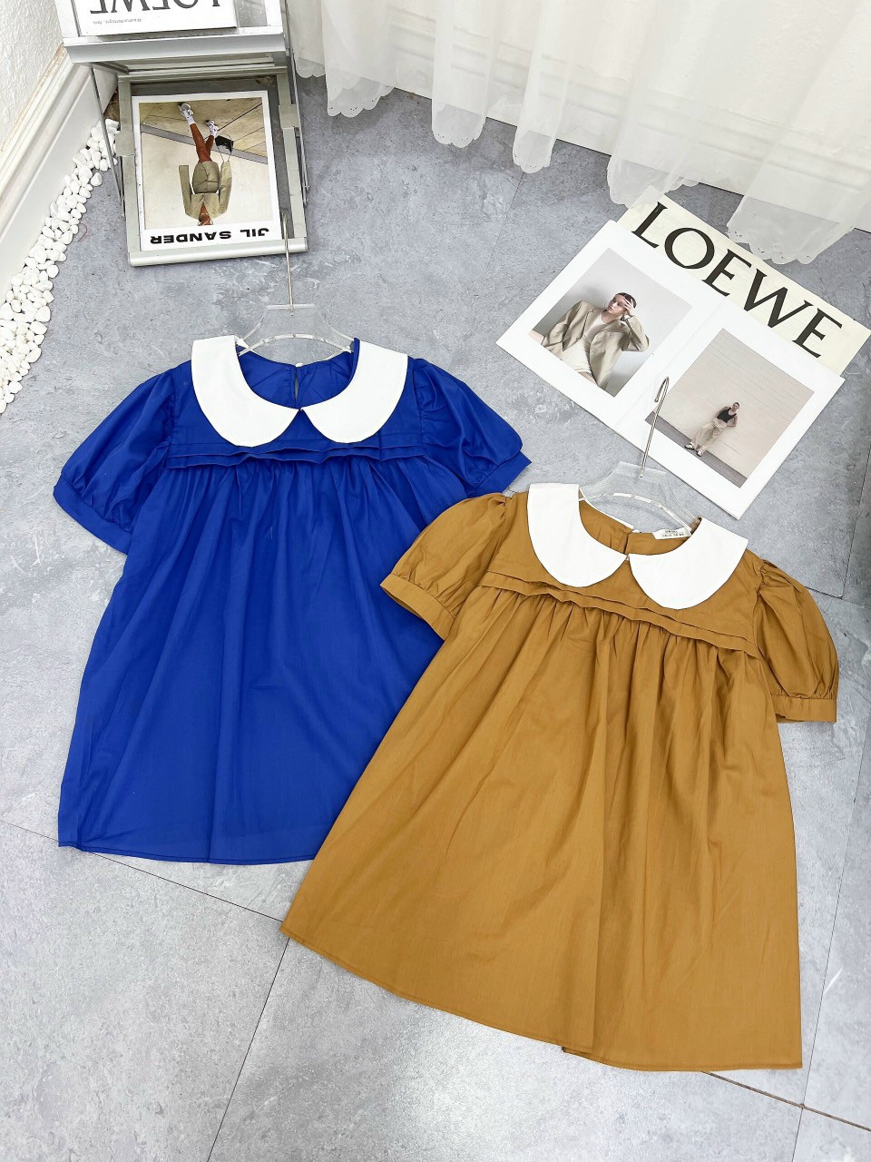 ÁO BẦU XINH CỔ TRẮNG XIN XẮN