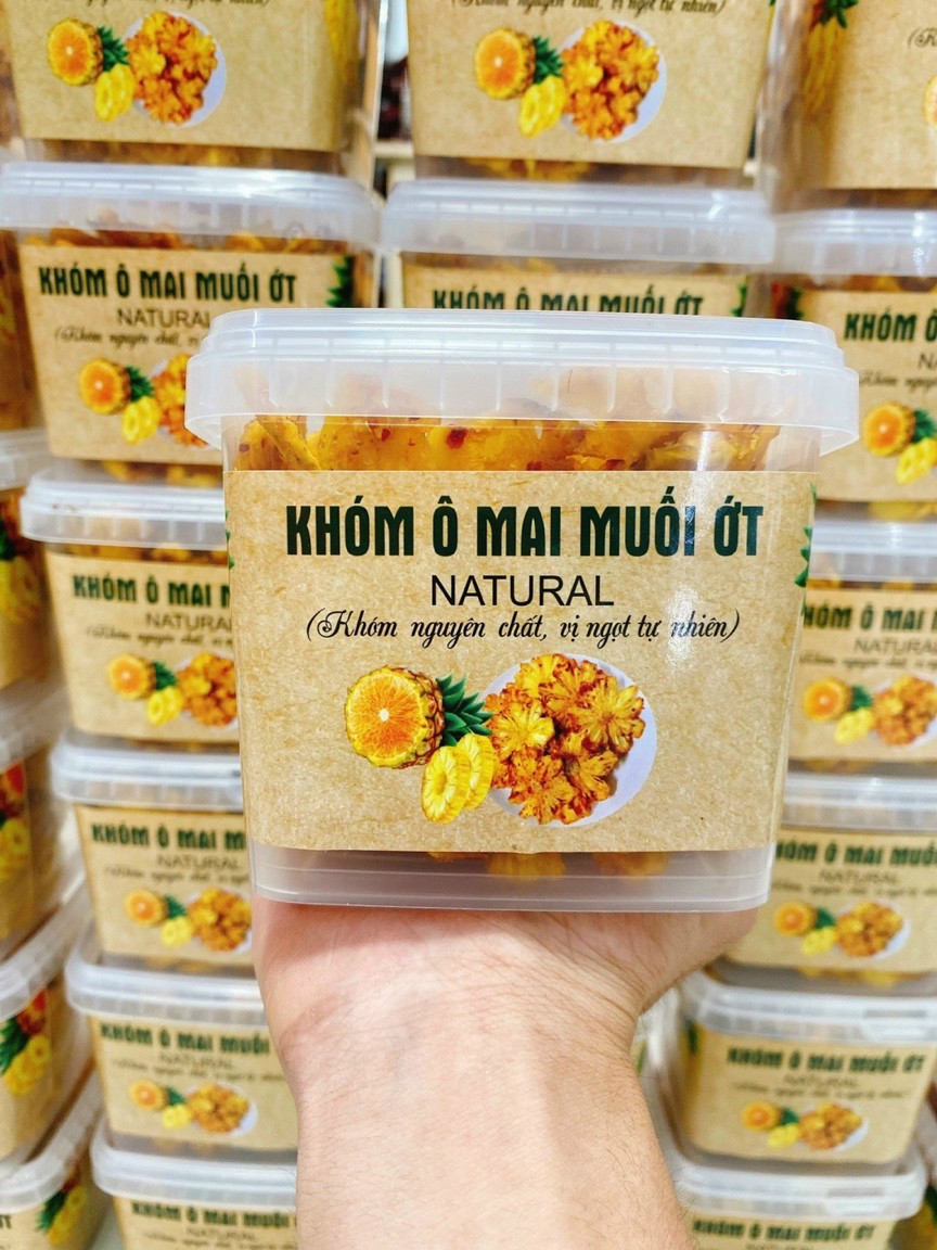 (FREE SHIP) KHÓM Ô MAI MUỐI ỚT HỘP 300GR
