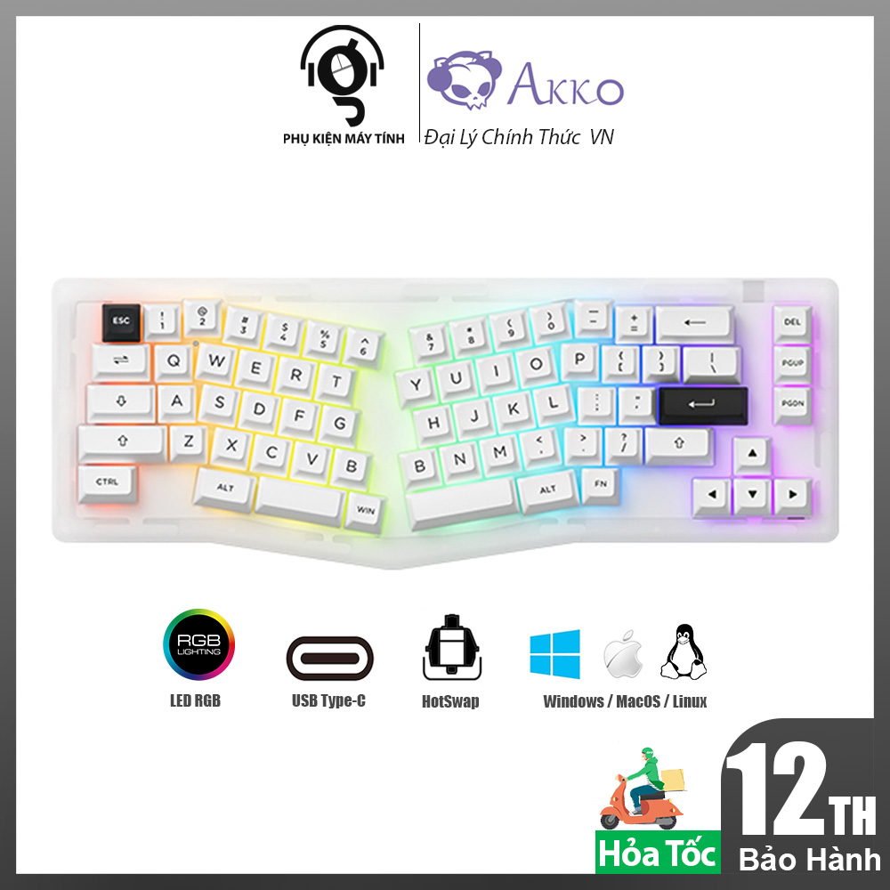 Bàn phím AKKO ACR Pro Alice Plus (RGB / Hotswap / AKKO CS Crystal / Gasket Mount)