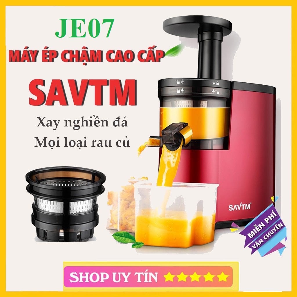 MÁY ÉP CHẬM ÉP TRÁI CÂY SATVM JE07 VẮT KIỆT BÃ [BẢO HÀNH 6 THÁNG]