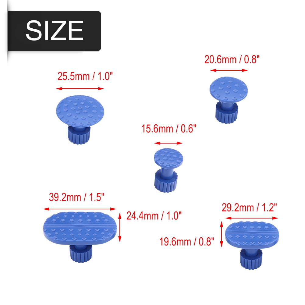 Pulling Tabs Kit 30pcs Nylon Car Body Dent Removal Pulling Tabs Paintless Dent Repair Tools Glue Puller Tabs for Automobile Refrigerator Motorcycle Body Washing Machine