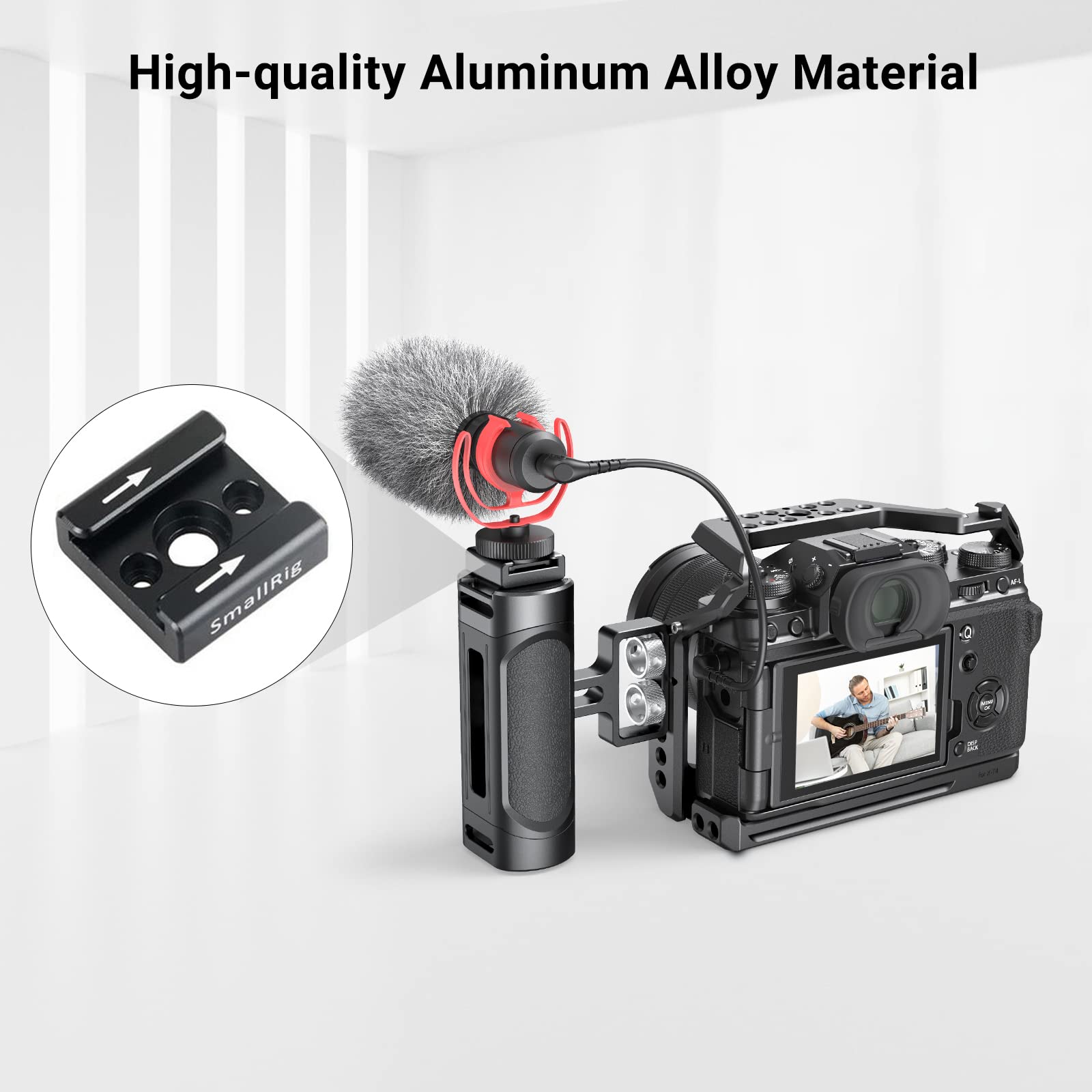 SmallRig Cold Shoe Mount Adapter (2pcs Pack) with 1/4"-20 Thread for Camera Cage Flash LED Moniter 2060
