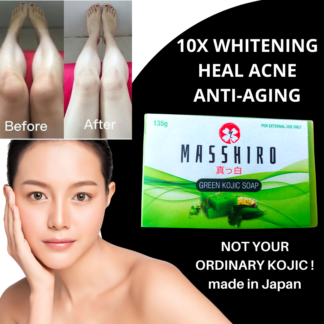 Original Japanese Green Kojic by Masshiro 10x whitening Peeling effect