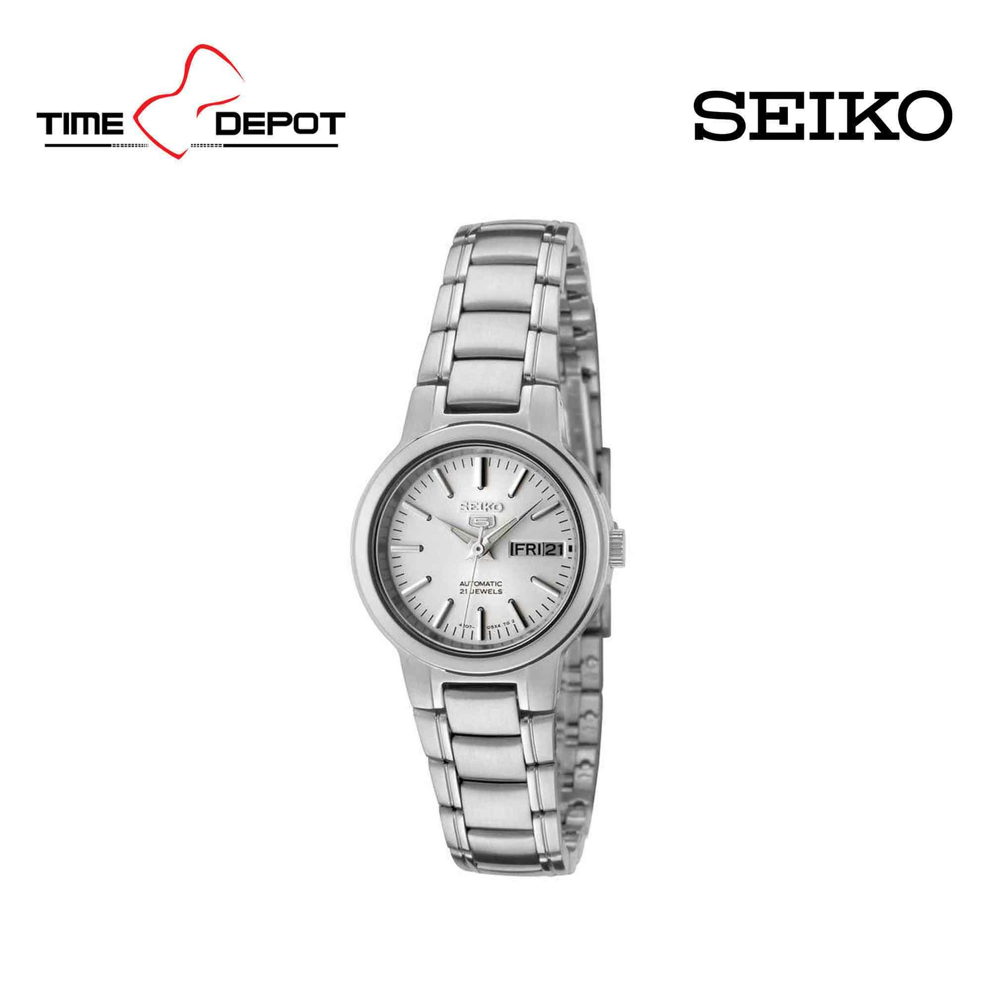 Seiko 5 SYMK13K1 Silver Automatic Stainless Steel Strap Watch For