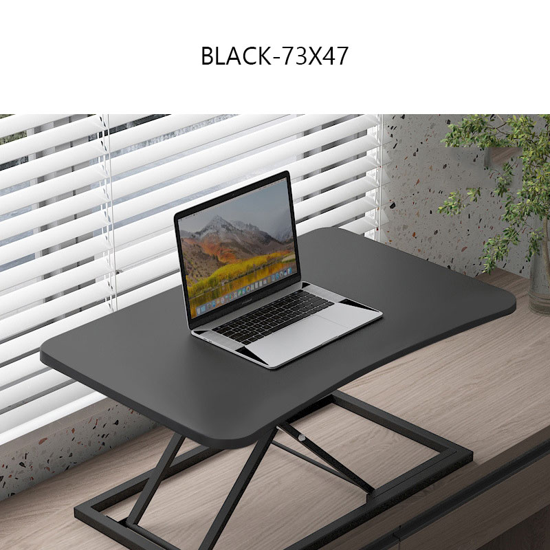 Standing notebook desktop folding computer desk with elevated height adjustable desk and standing workbench on the desk