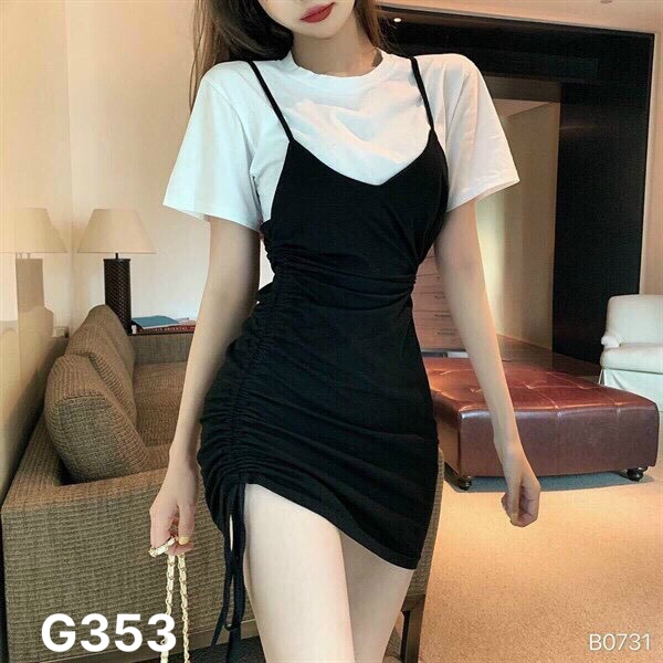 Váy yếm Demi dáng chữ A ôm body gợi cảm style Hàn Quốc retro - Quần yếm |  ThờiTrangNữ.vn