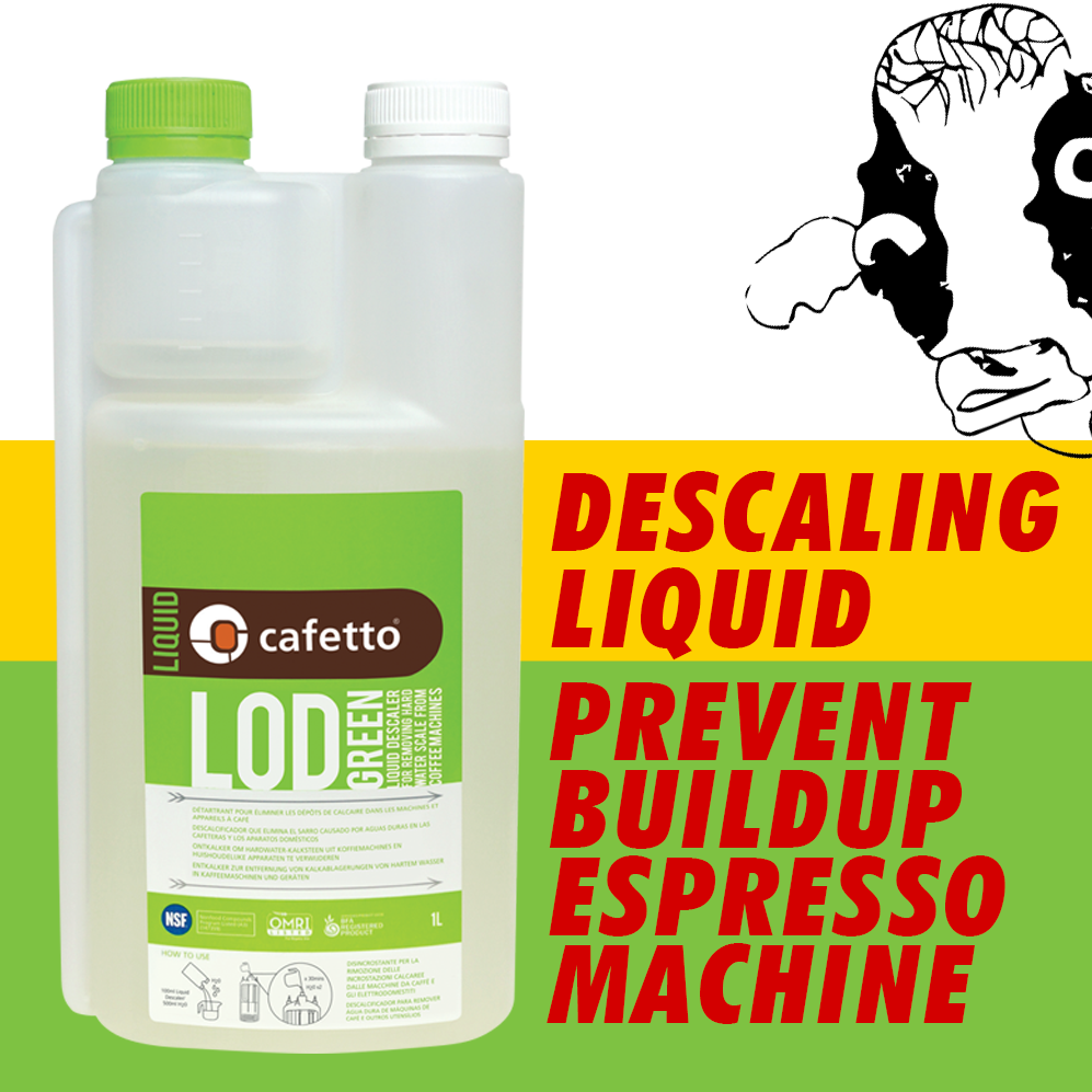 1L Cafetto Organic Descaling Liquid LOD Green for Coffee Machine