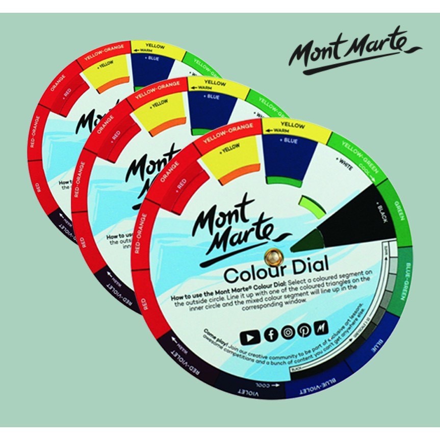 Bảng hướng dẫn pha màu mont marte mini