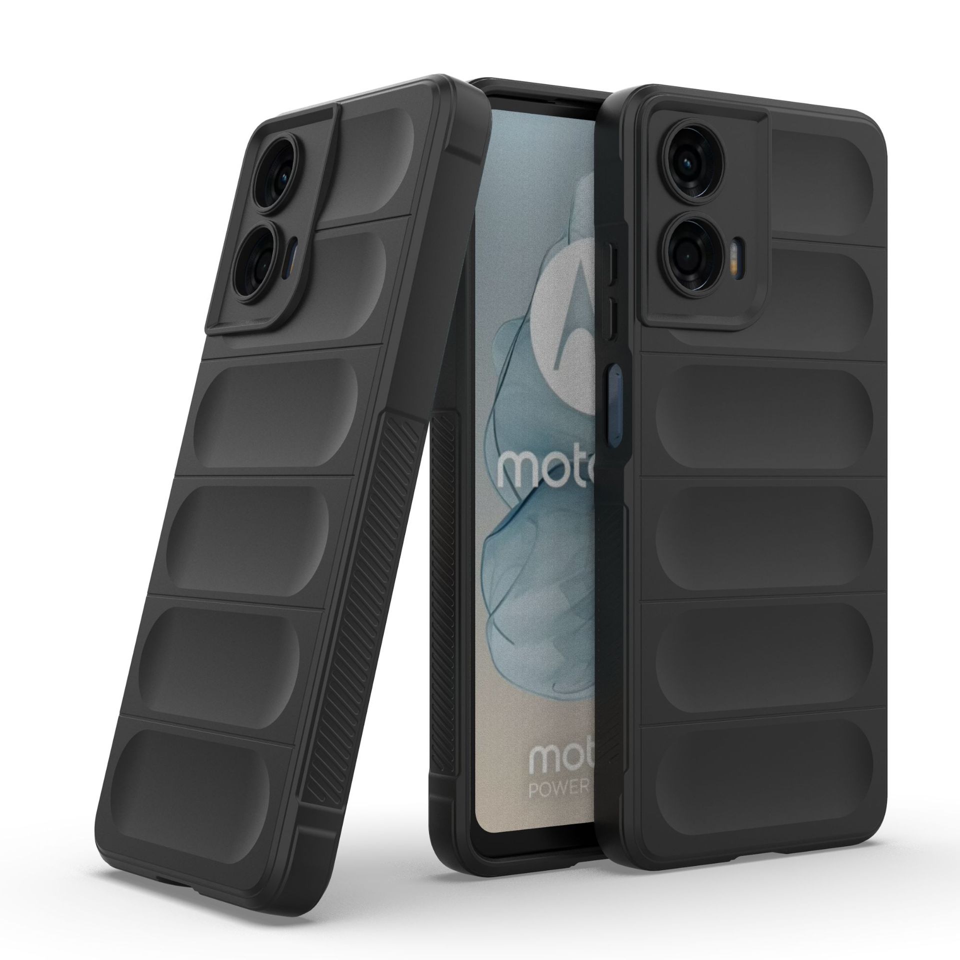 Custodia Con Cordino Per Motorola Moto G24 Power - Cover Paraurti In TPU Morbido Rosa Oro, Tracolla Regolabile 150 Cm, Antigraffio - 2