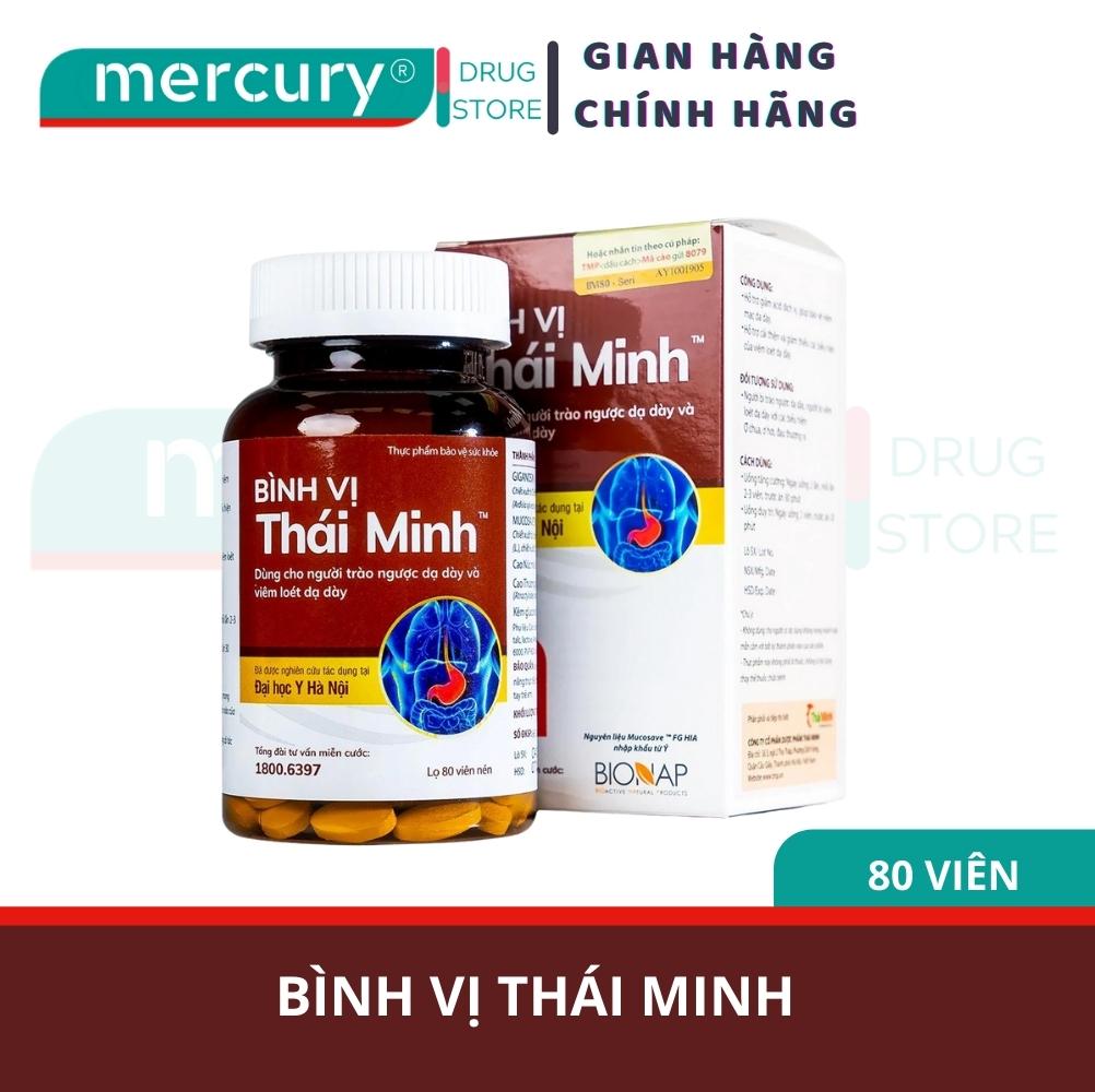 Bình Vị Thái Minh - Dùng cho người bị trào ngược dạ dày, viêm loét dạ dày (H 80 viên) thumbnail