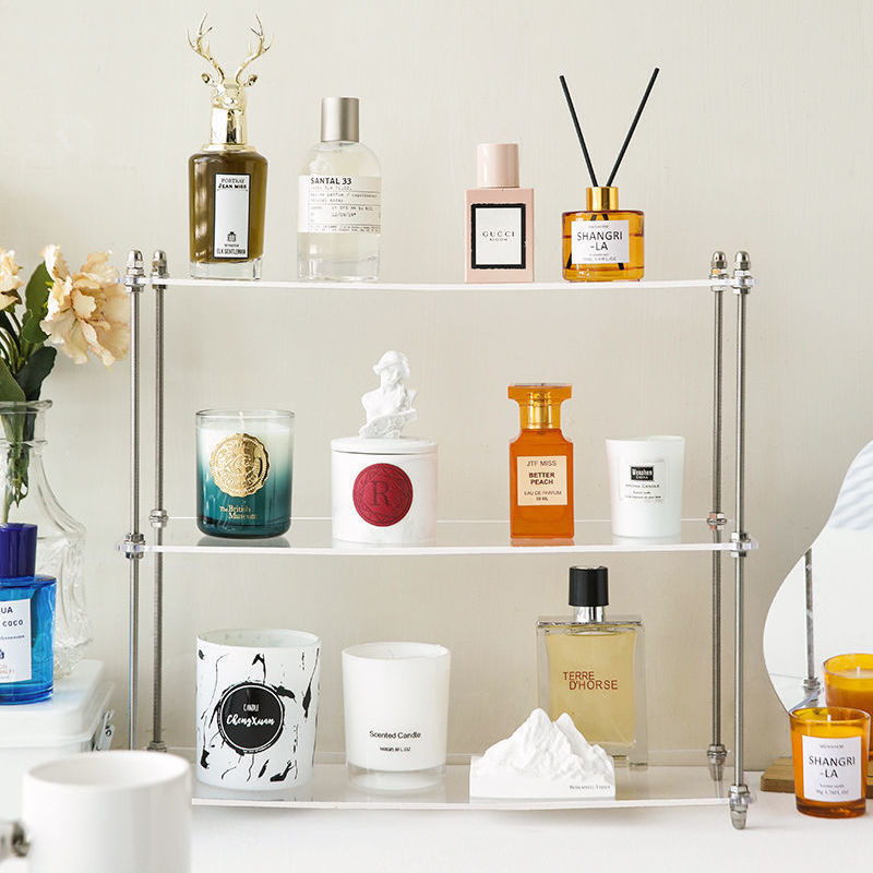 Perfume cup storage display shelf, desktop perfume aromatherapy fragrance storage box, multi-functional storage