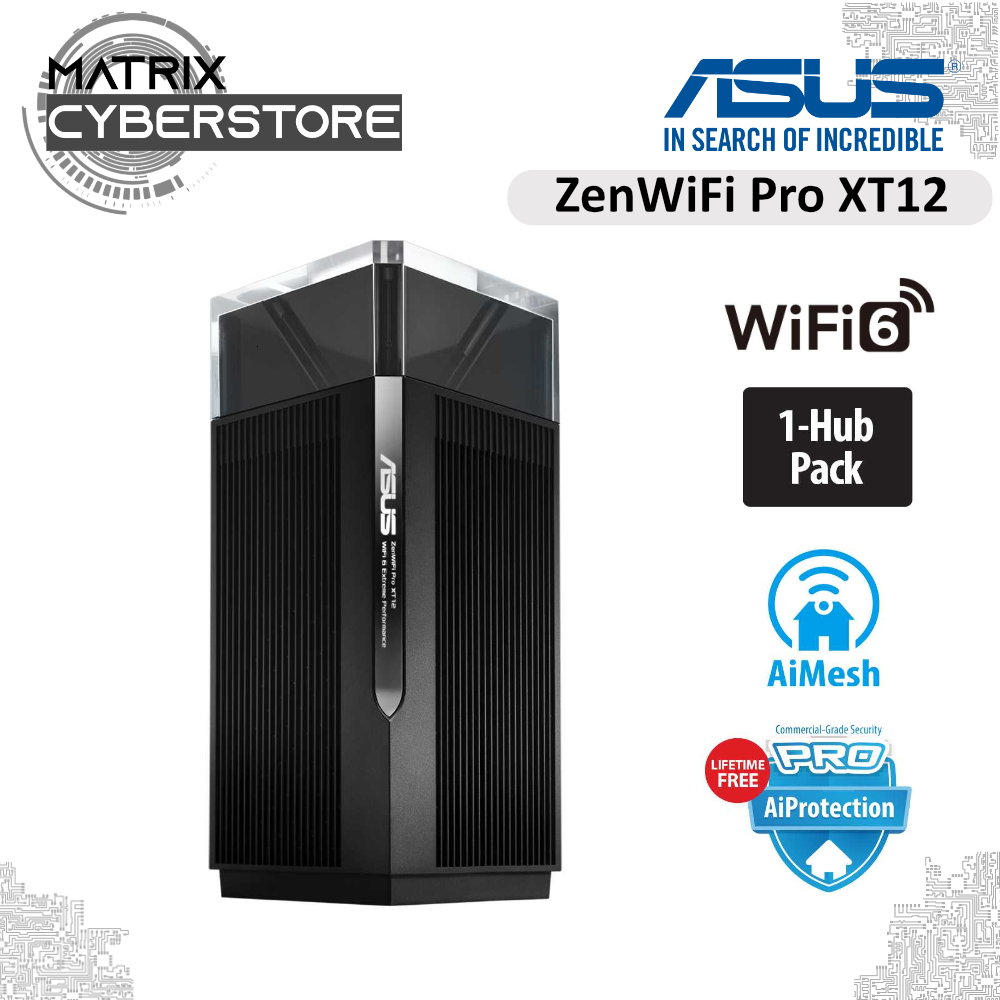 ASUS ZenWiFi Pro XT12 AX11000 Tri-Band WiFi 6 Mesh WiFi System Wireless ...