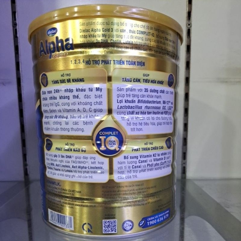 Sữa Bột Vinamilk Dielac Alpha Gold Số 3 1,4Kg (1-2 Tuổi)