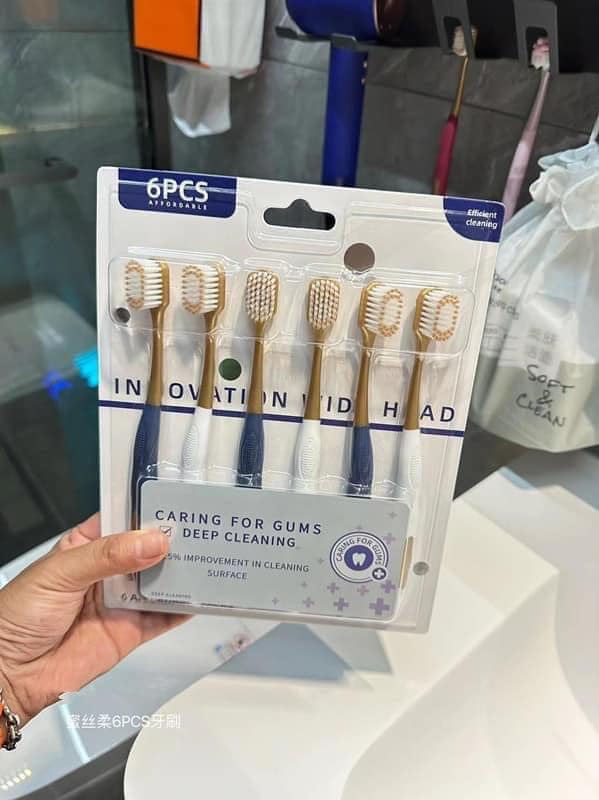 Set 6 bàn chải đánh răng hàng nội địa Trung