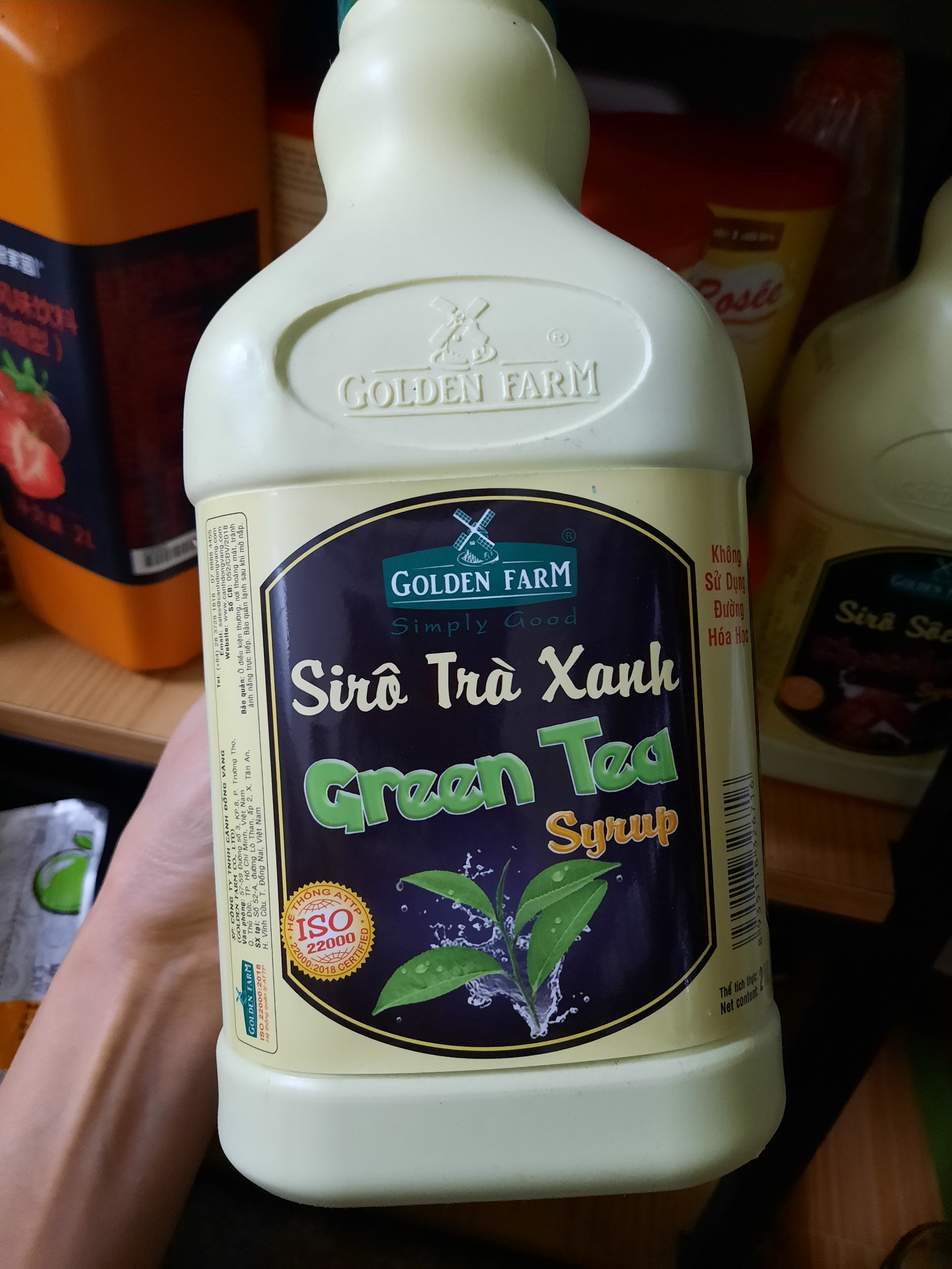 [FREESHIP 50K] Siro Trà xanh Golden Farm chai 2 lít