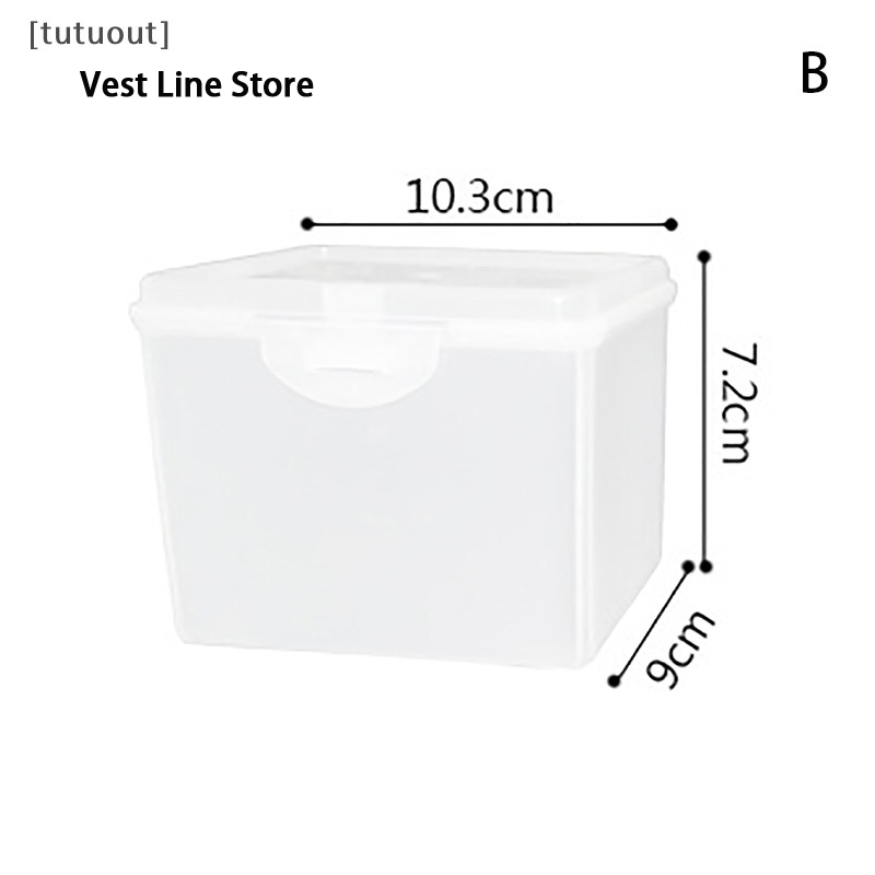 Vest Line Store [Tutout] Multi functional storage box transparent cover plastic storage box VN