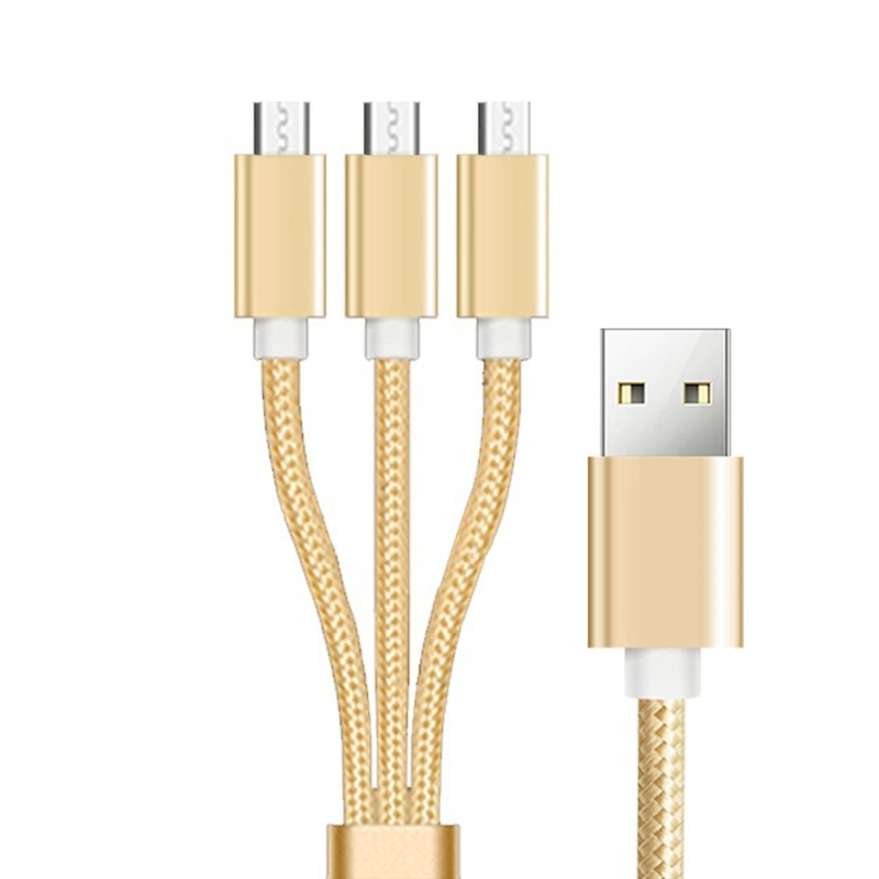 Micro USB Splitter Charging Cable,3 in 1 Multi Charging Cable USB to 3 Micro USB