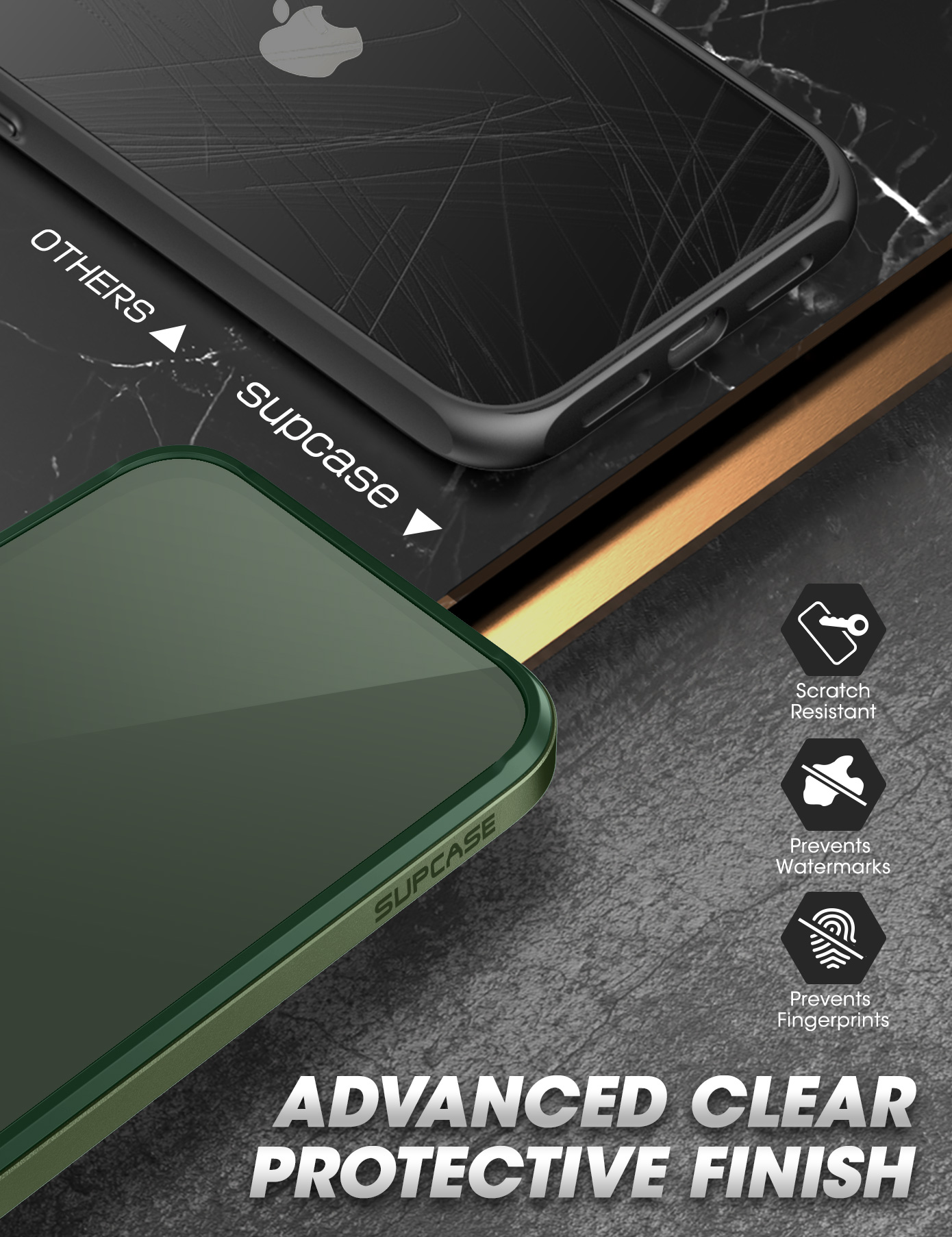 SUPCASE Ốp Lưng Sê-ri UB Edge Pro Cho iPhone 13 Pro Max (Phiên Bản 2021) Ốp Bảo Vệ Trong Suốt Khung Mỏng 6.7 Inch Có Tích Hợp Bảo Vệ Màn Hình
