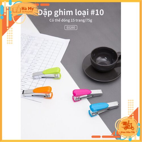 Dập Ghim Số 10 Deli E0260 Bền Đẹp, An Toàn, Dễ Sử Dụng