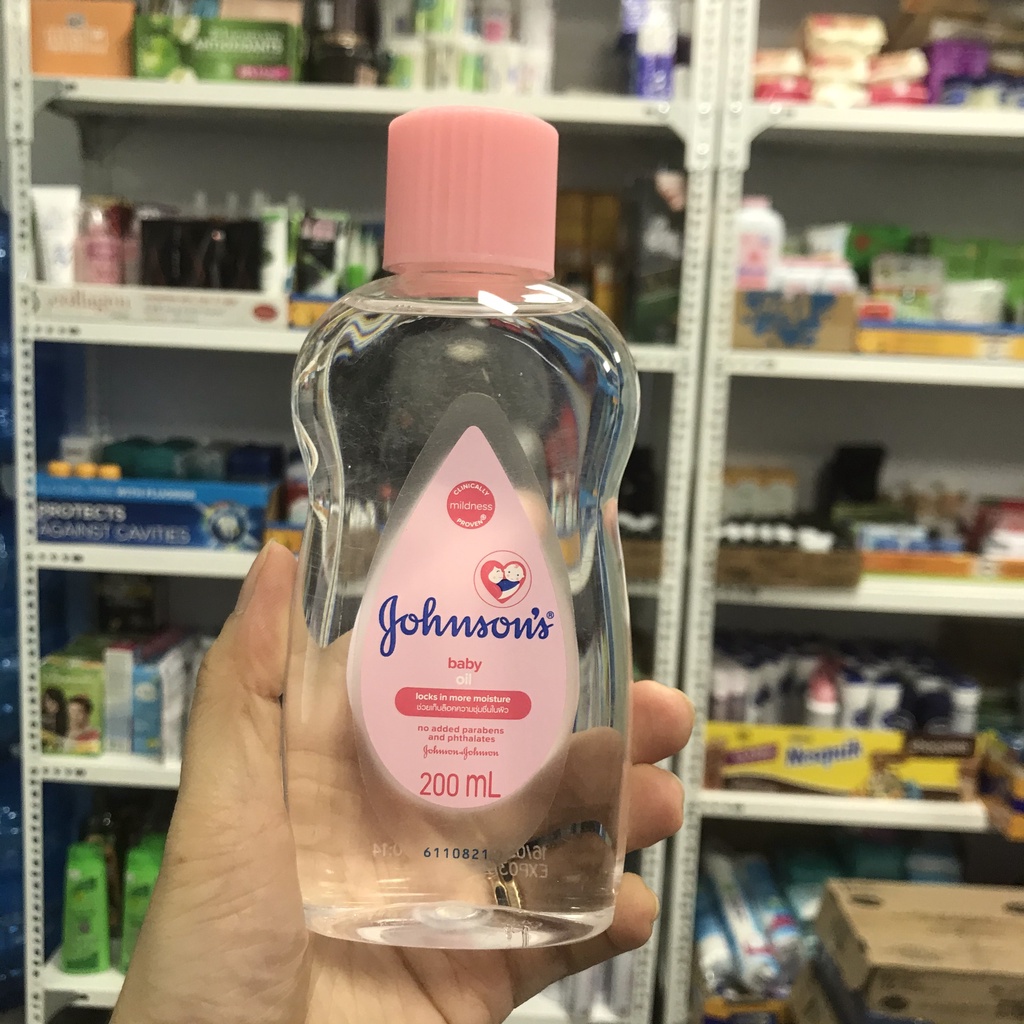 Johnson baby oil 200ml-50ml-pegastore