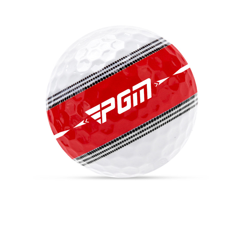 PGM Golf Competition Ball Practice Ball Rubber 360 ° Orbit Alignment Line Two-layer Sphere Q030
