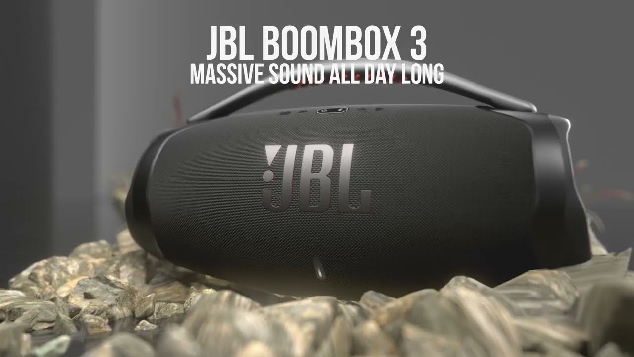 JBL BOOMBOX WIRELESS SPEAKER (BLACK), ORIGINAL AND COMES WITH