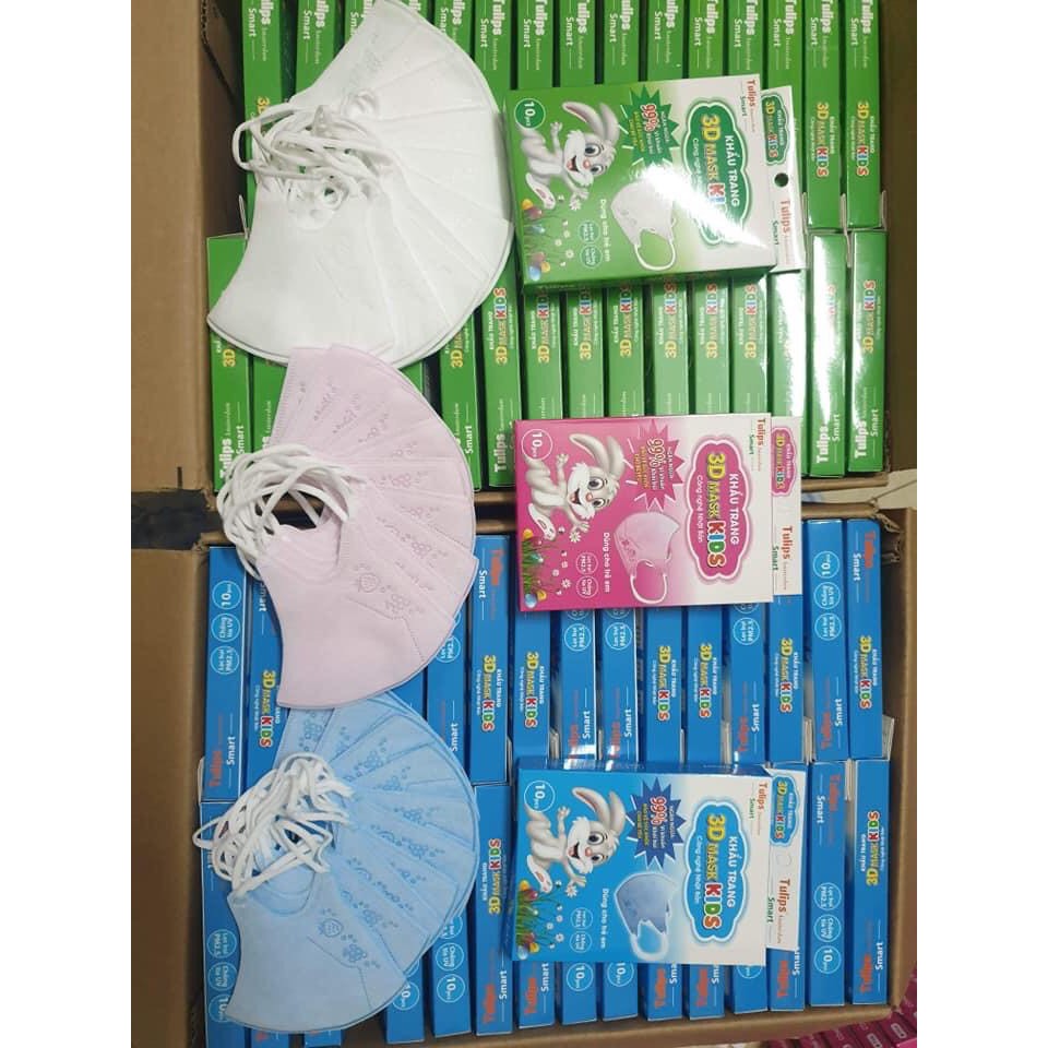 Khẩu Trang Cho Bé - Tulip 3D Mask KIDs Hộp 10 Chiếc