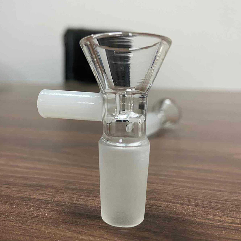14mm phòng thí nghiệm rõ ràng thủy tinh borosilicate xử lý phễu loại bát hóa học công cụ
