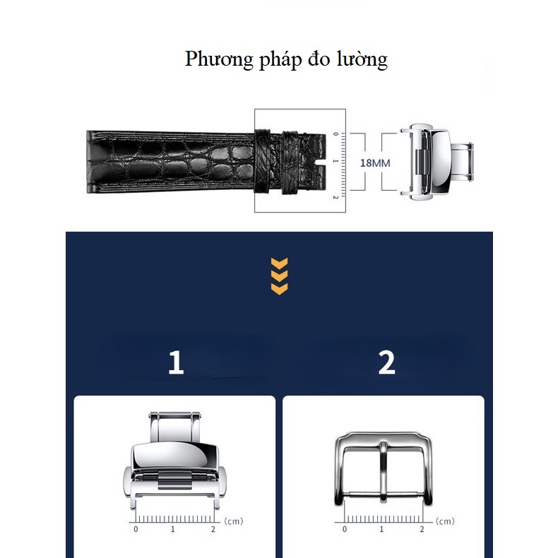 Khóa đồng hồ Patek Philippe (18mm/20mm), Khóa đồng hồ
