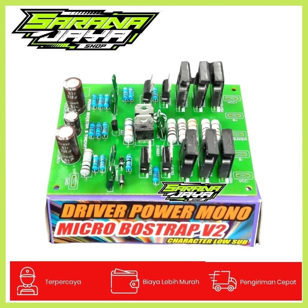 driver boostrap v2 komponen biasa utuk power amplifayer Driver Power