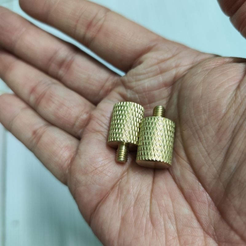 Bộ 2 cọc đồng M5, M6, M8 lắp vỏ acquy (dùng với kẹp cá sấu)