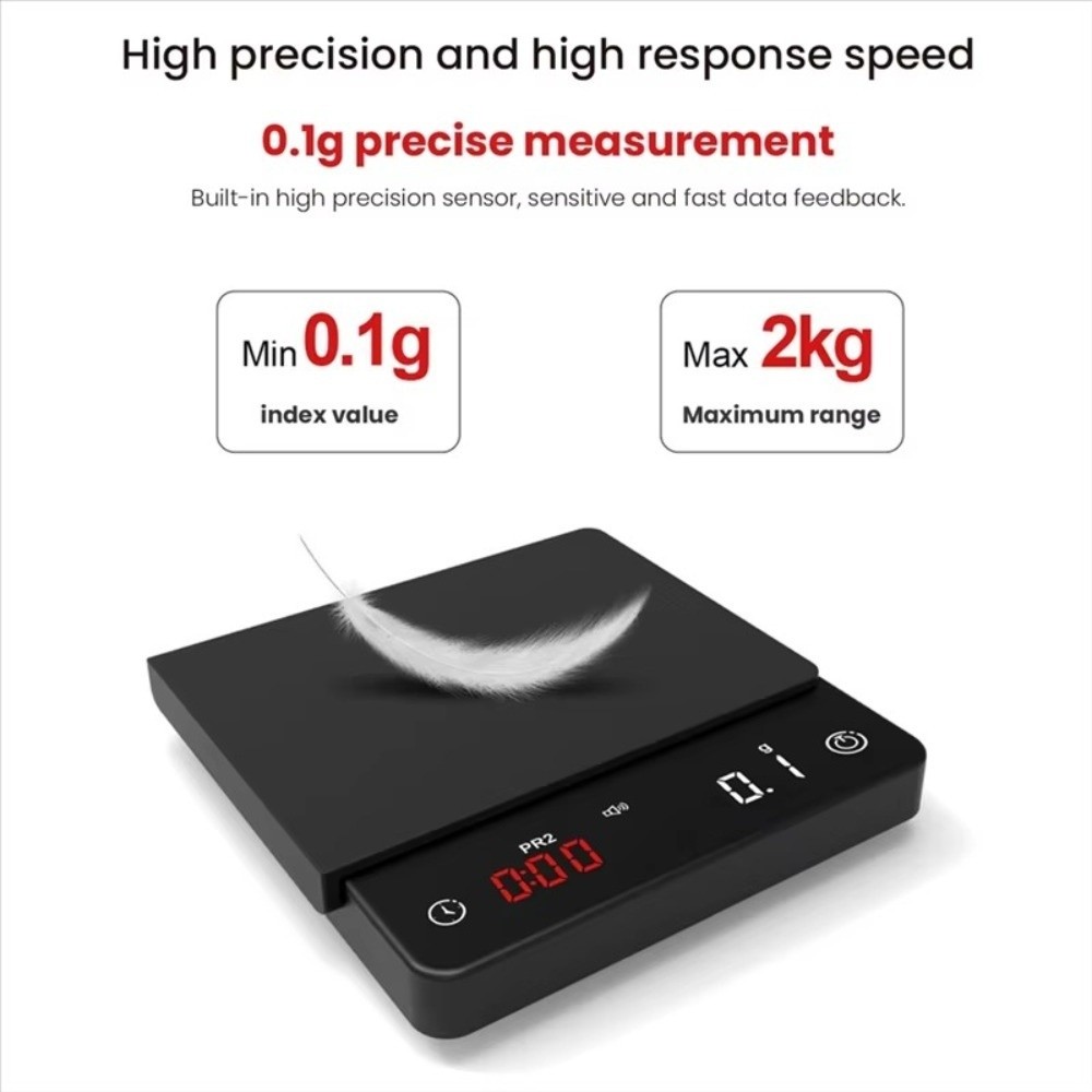 New Digital Display Mini Smart Kitchen Scale Rechargeable 2kg Capacity ...