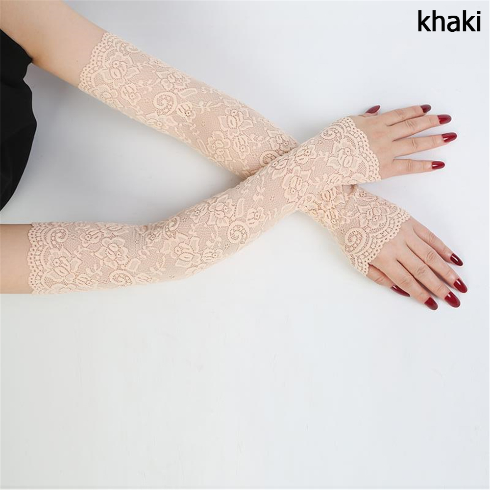 DOYOURS 1 Pair Phụ nữ Kem chống nắng mùa hè Bảo vệ tia cực tím Cổ điển Găng tay lái xe cụt ngón Còng tay băng Bọc cánh tay Găng tay tay áo