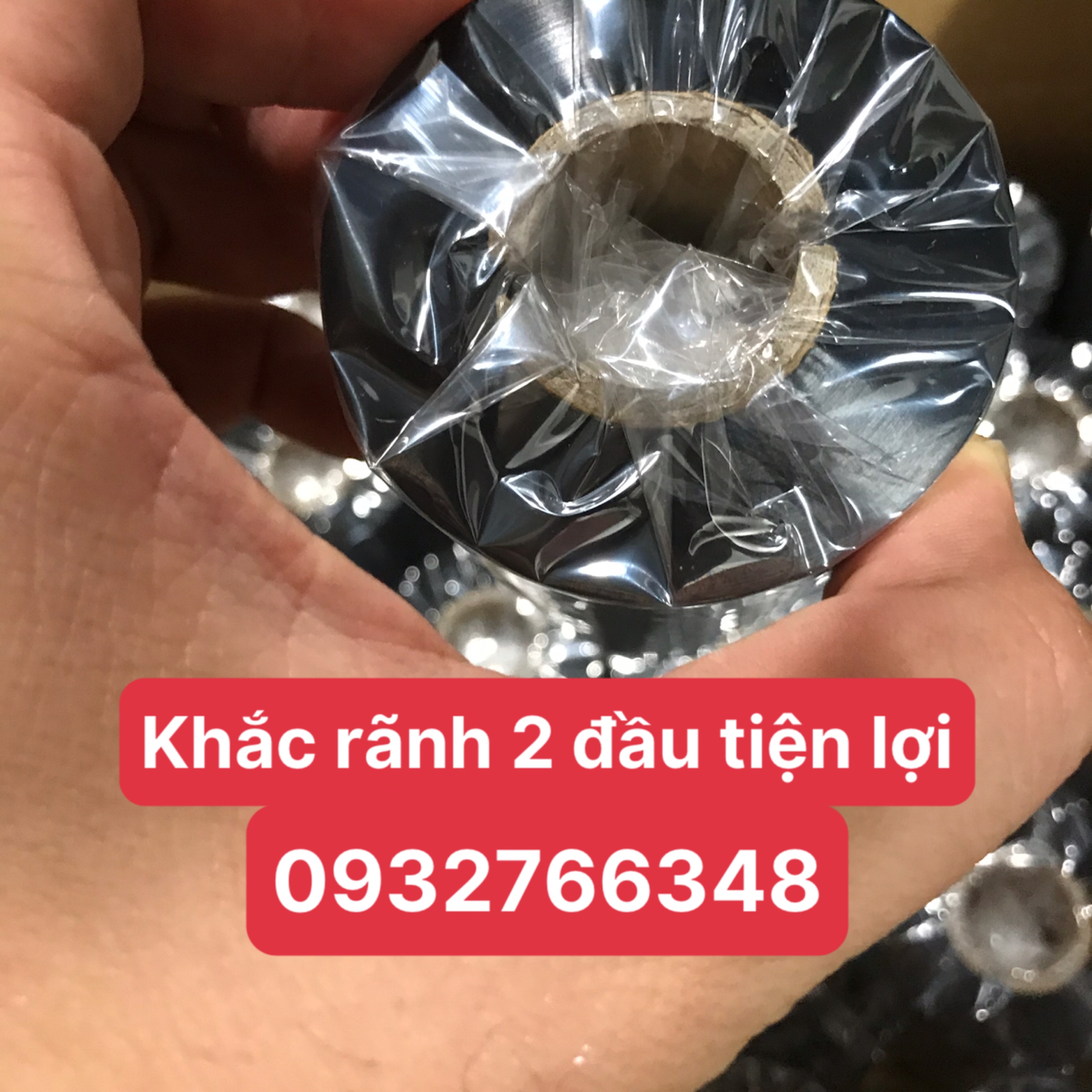 Mực in mã vạch tem nhãn decal PREMIUM WAX ( PHÙ HỢP CHỮ NHỎ, NÉT MÃNH, BÁM DÍNH CAO)
