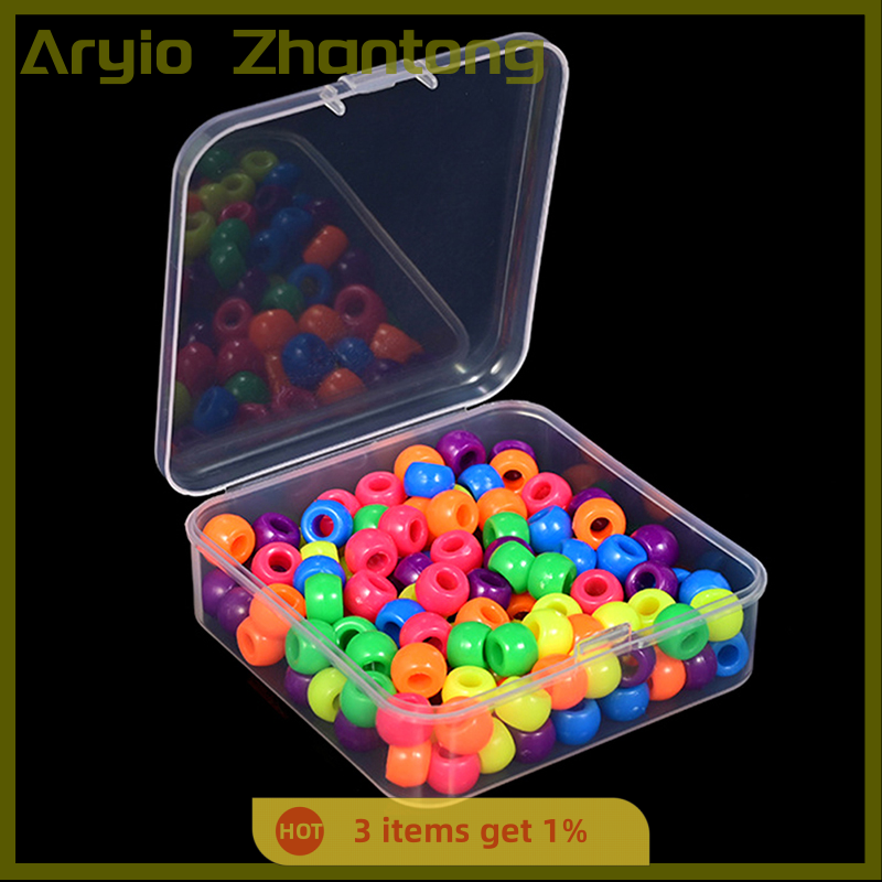 Aryio Mini Boxes Square Clear Plastic Jewelry Storage Case Container Packaging Box for Earrings Rings Beads