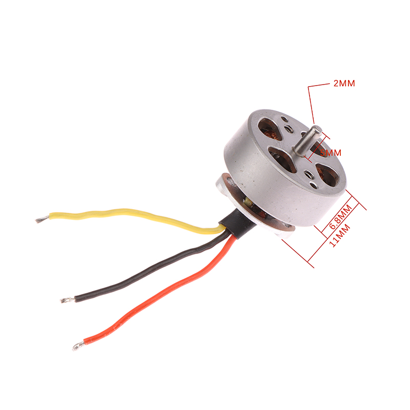 2750KV Mini 18MM 3-phase Brushless Motor High Speed 2S-3S 2MM Shaft RC Drone FPV Quadcopter Aircraft EngineA JUE. 