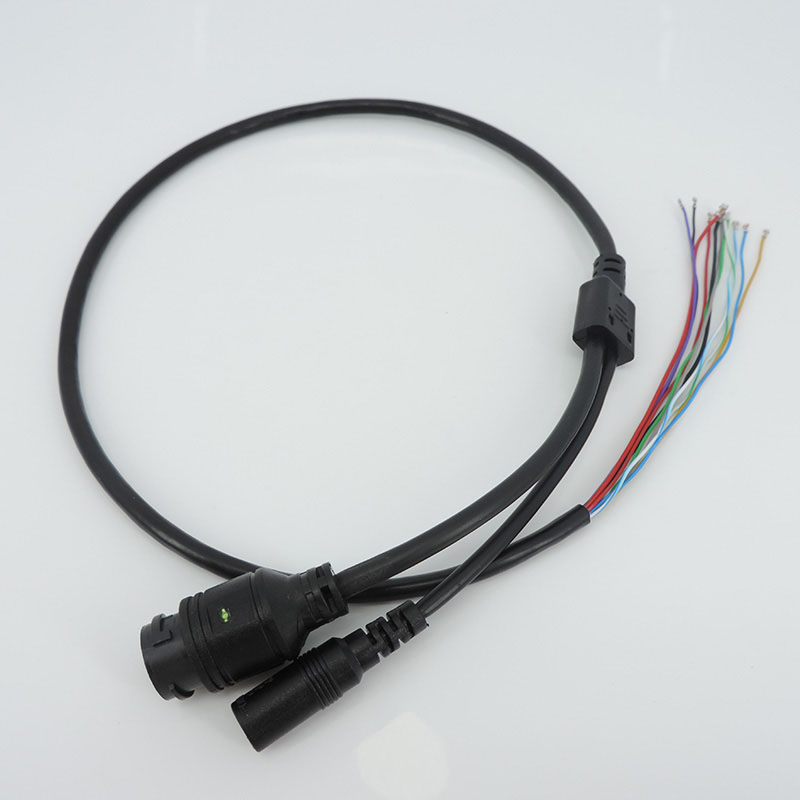 11 core CCTV POE IP network Camera Module video power cable RJ45 DC ...
