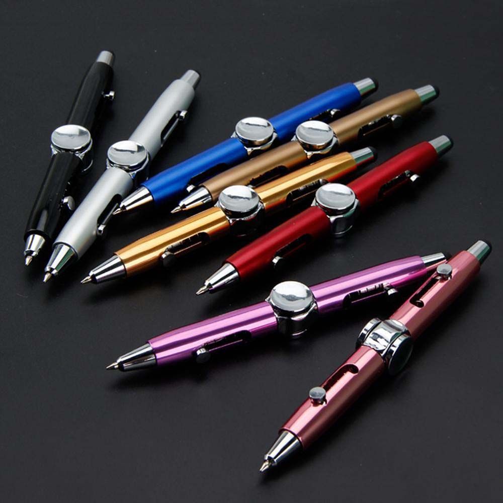Ballpoint Pen Capacitive Stylus Rotating Pen Fidget Spinner Toy Fidget Pen